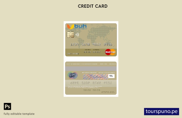lista para imprimir plantilla de mastercard de Haití BUH Bank